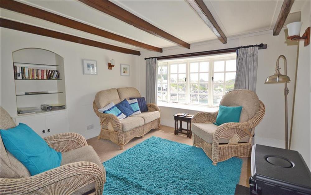 The new comfortable living room suite at Westhaven in Polperro