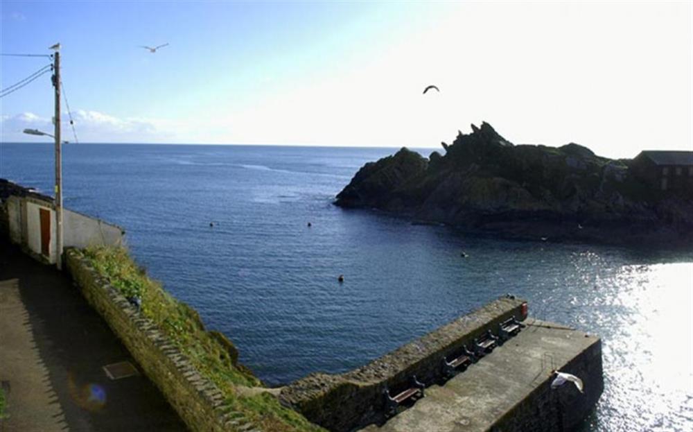 The views of the sea from The Warren at Westhaven in Polperro