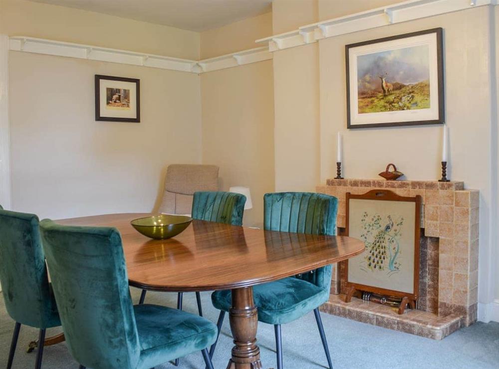 Dining room at Westholme in St Fillans, Perthshire