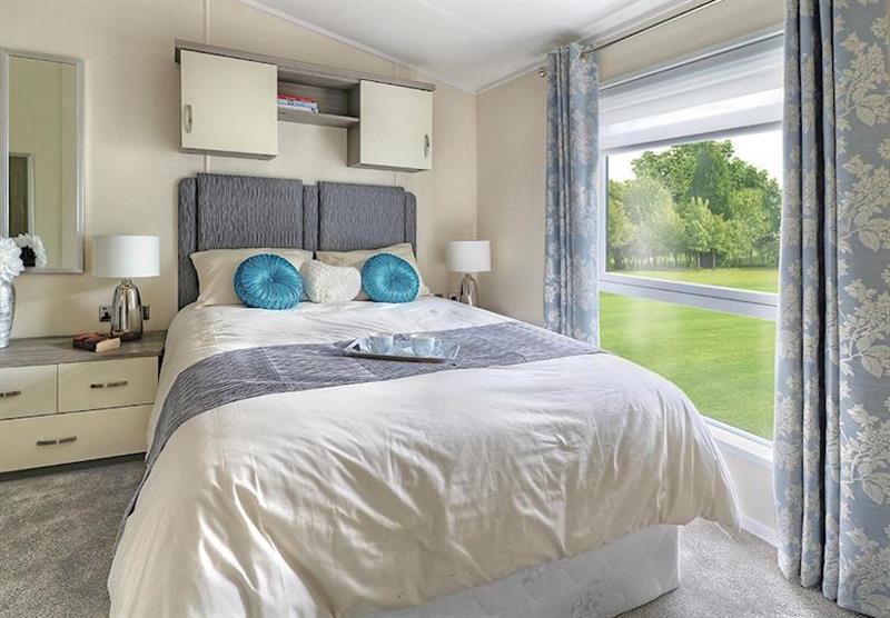Double bedroom in the Monaco at Westlands Country Park in Annan, Southwest Scotland