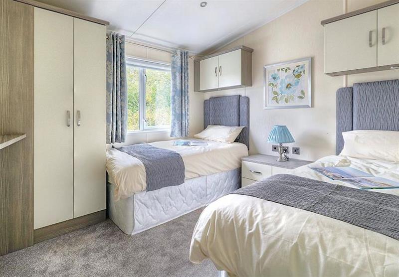 Twin bedroom in the Monaco at Westlands Country Park in Annan, Southwest Scotland