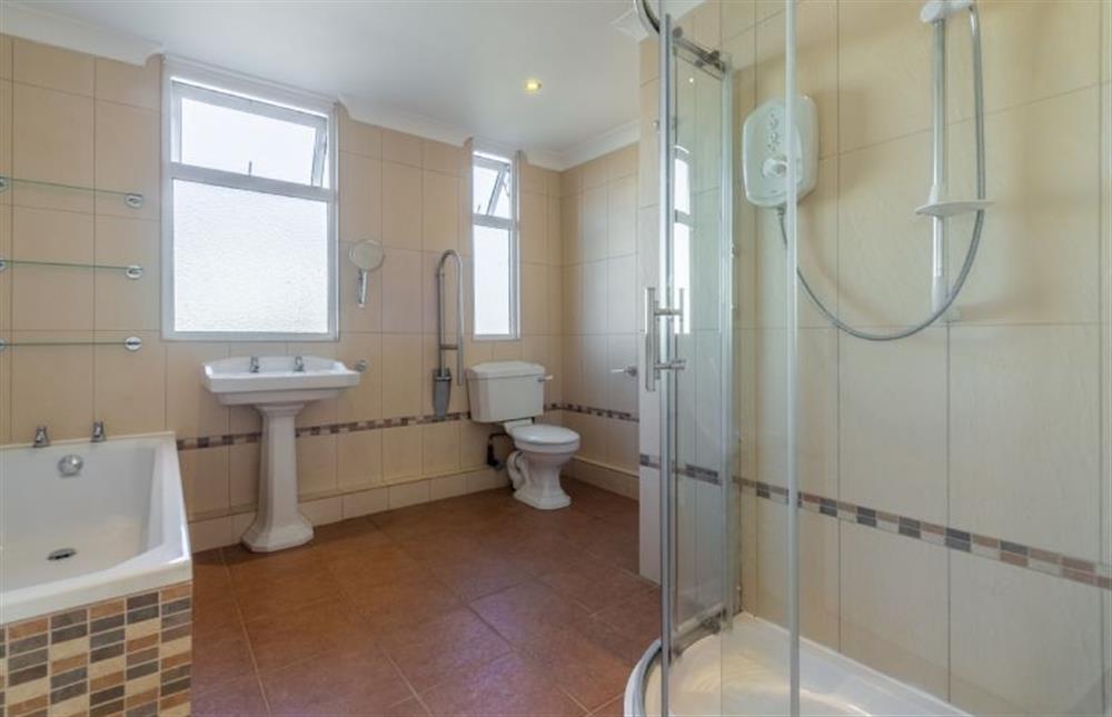 Ground floor: Bathroom at Westward Ho, Heacham near Kings Lynn
