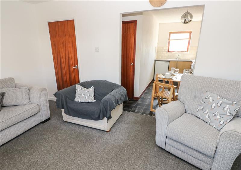 The living area at Westwinds, Tenby