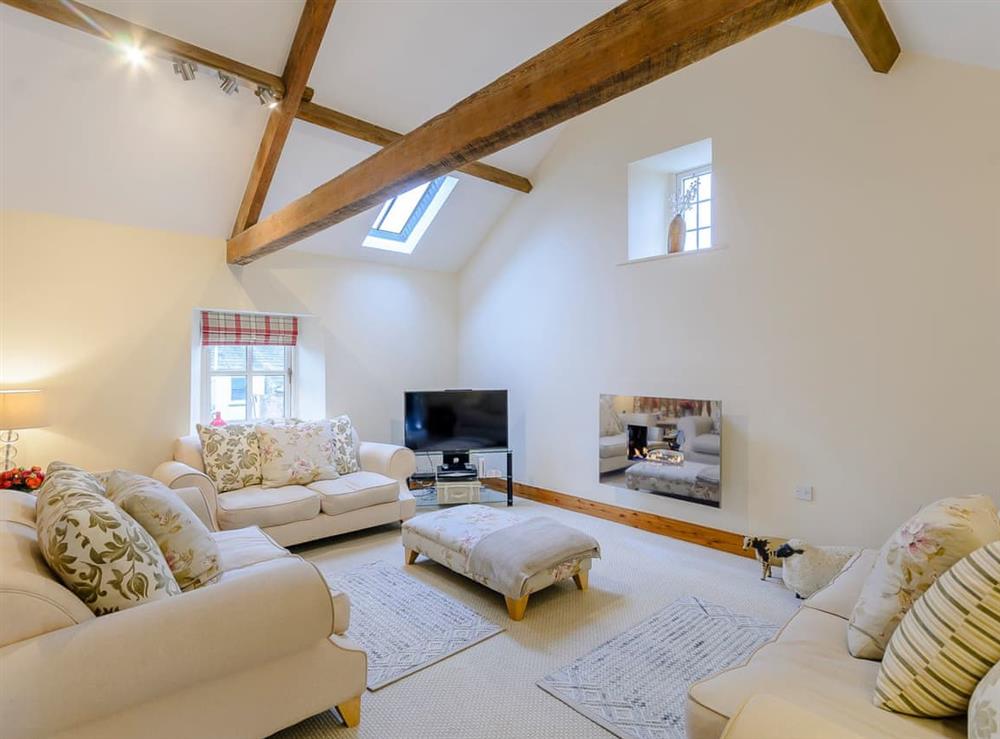 Living area at Westwood Barn in Brough Sowerby, near Kirkby Stephen, Cumbria