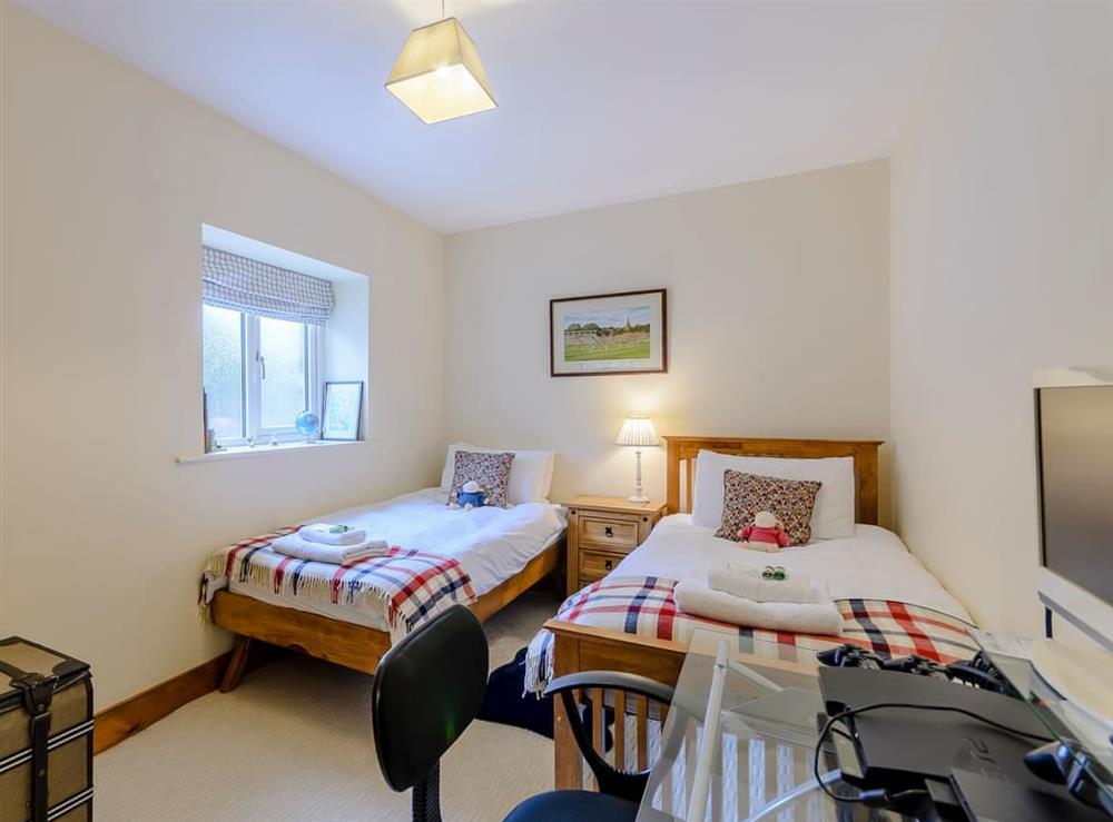 Twin bedroom at Westwood Barn in Brough Sowerby, near Kirkby Stephen, Cumbria