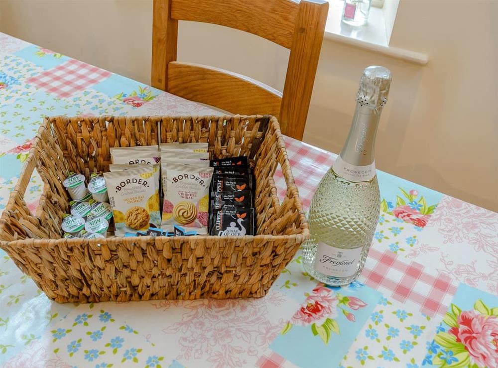 Welcome pack at Westwood Barn in Brough Sowerby, near Kirkby Stephen, Cumbria
