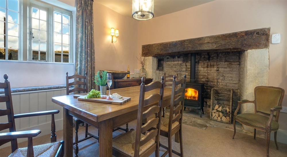 The dining room at Westwood Farm House in Harman's Cross, Dorset