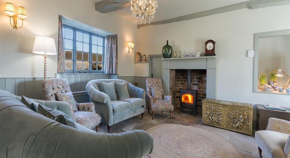 The sitting room at Westwood Farm House in Harman's Cross, Dorset