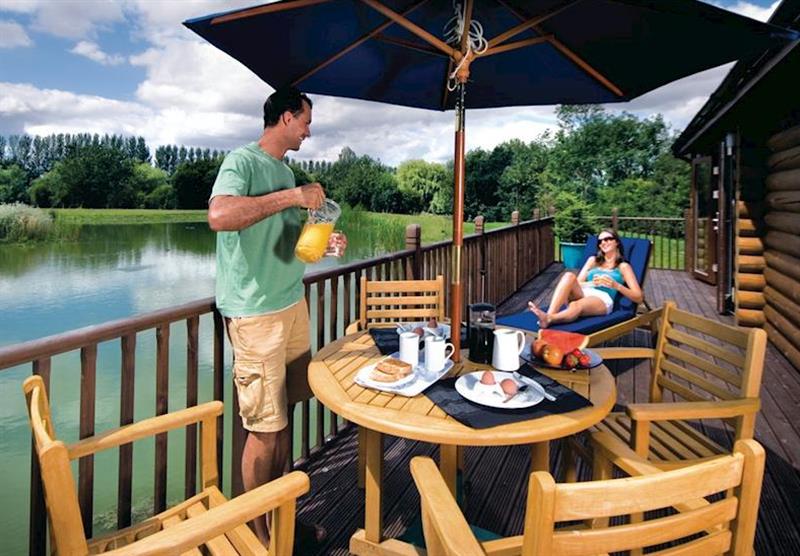 A photo of Kingfisher Lodge at Weybread Lakes Lodges