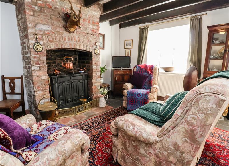 The living area at Wharf Cottage, Llangollen