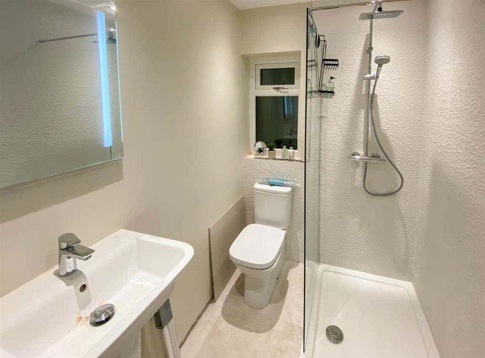 Shower room at Wharfdale Lodge in Thornton-Cleveleys, near Blackpool, Lancashire