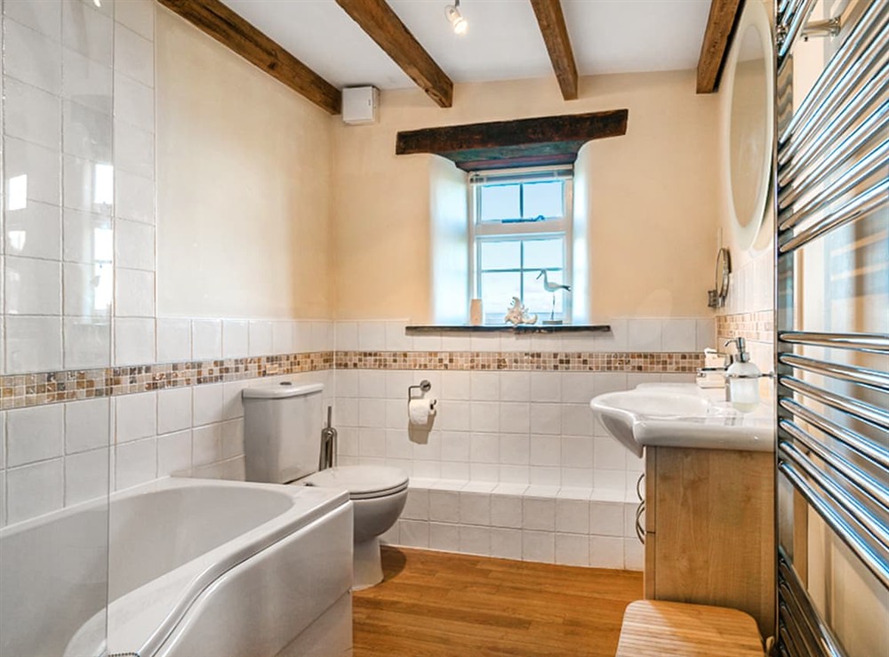 Bathroom at Wharrastone in Bude, Cornwall