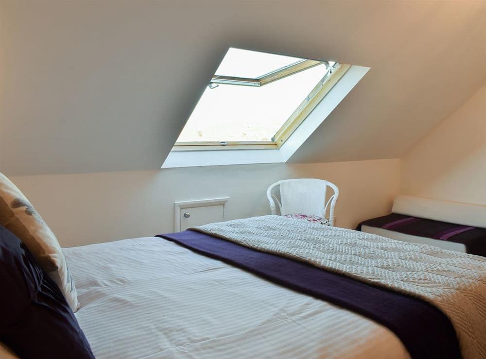 Delightful bedroom with sloping ceiling at What A View! in Whitby, North Yorkshire