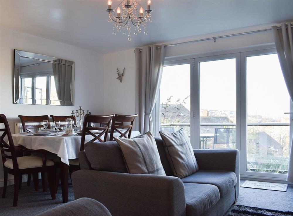Delightful open plan living area at What A View! in Whitby, North Yorkshire
