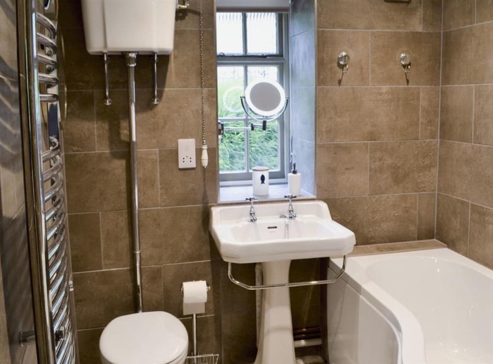 Bathroom at Whatley Lodge in Winsham, near Chard, Somerset, England