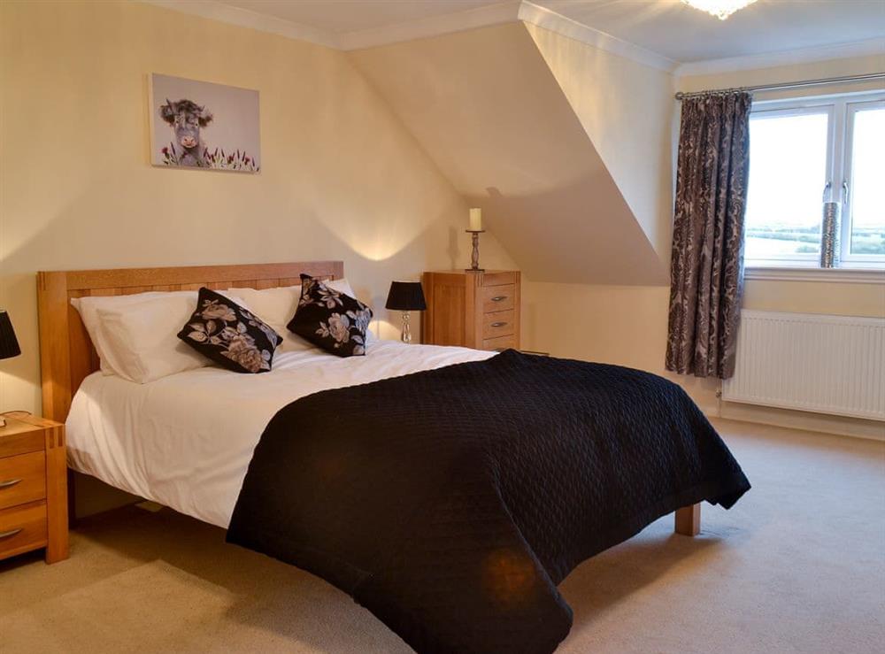 Sumptuous  bedroom with kingsize bed at Wheatfield House in Kilmaurs, near Kilmarnock, Ayrshire