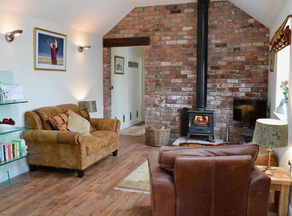 Living room at Wheatsheaf Cottage in Moor Monkton, near York, North Yorkshire