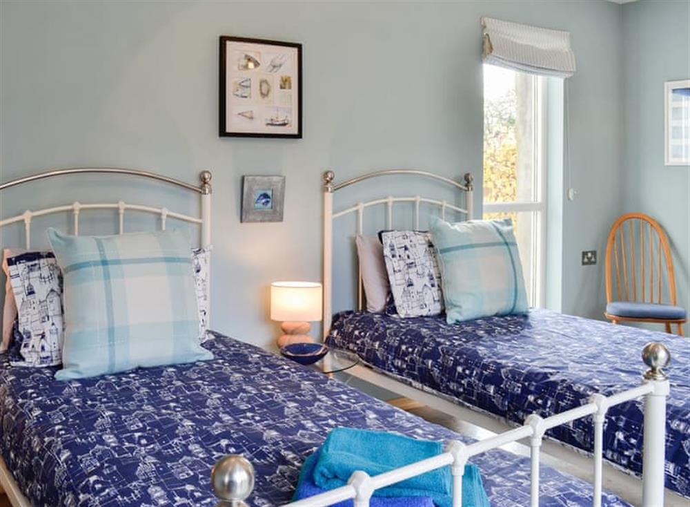 Twin bedroom at Wheel House in Garlieston, near Newton Stewart, Wigtownshire