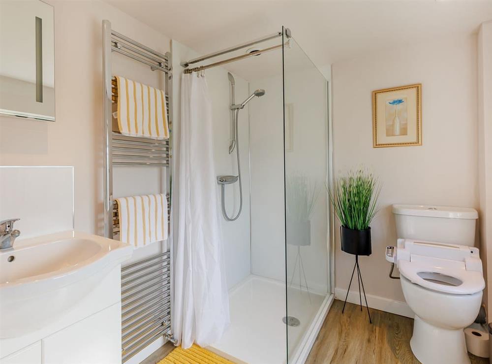 Shower room at Wheelhouse Cottage in Ocle Pychard, Herefordshire