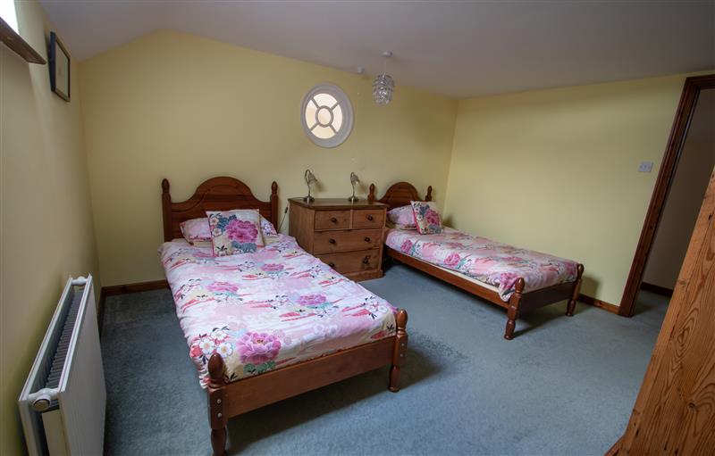 One of the bedrooms at Wheelhouse, Muddiford near West Down