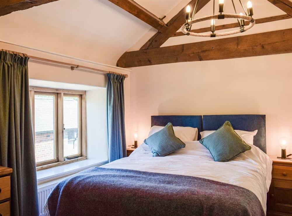 Double bedroom at Wheelwright Cottage in Clunbury, Shropshire