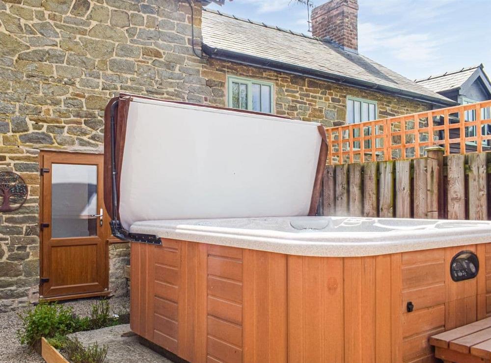 Hot tub (photo 2) at Wheelwright Cottage in Clunbury, Shropshire
