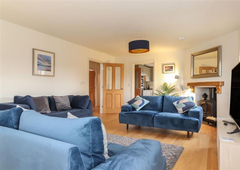 The living area at Whin Hill Cottage, Craster