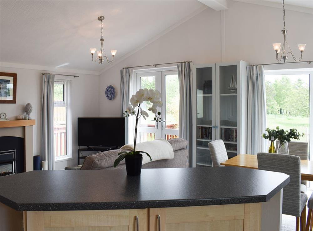 Open plan living space at Whinfell in Swarland, Northumberland