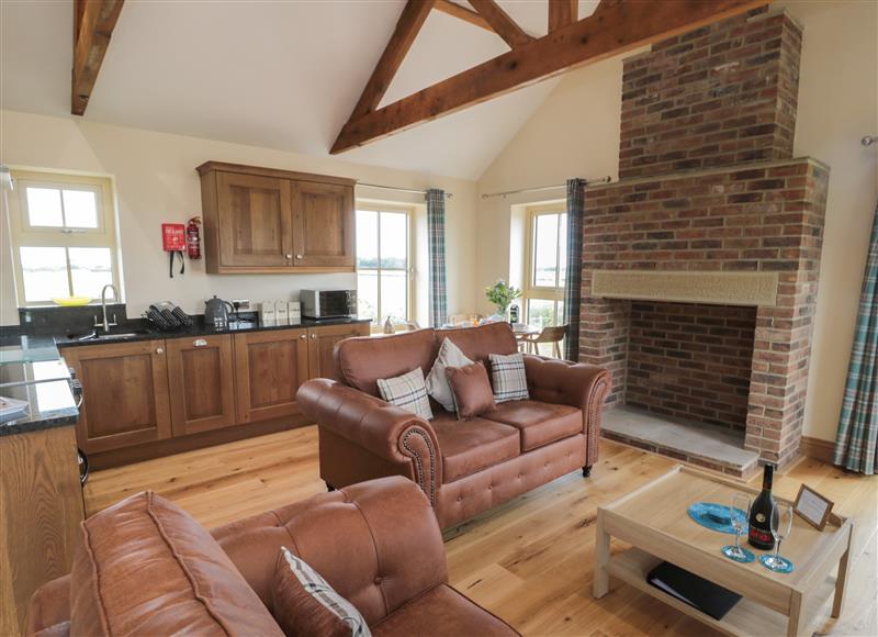 The living area at Whinney Cottage, Embleton