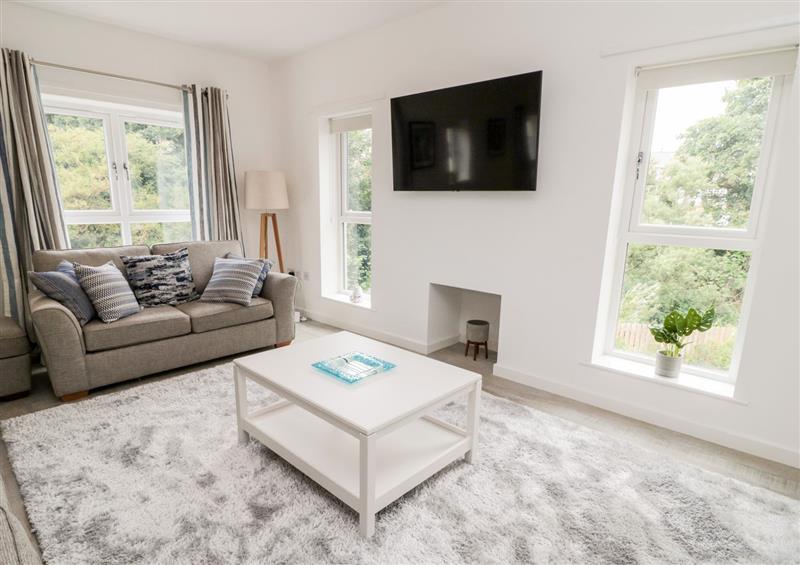 The living room at Whinstone House, Craster near Embleton