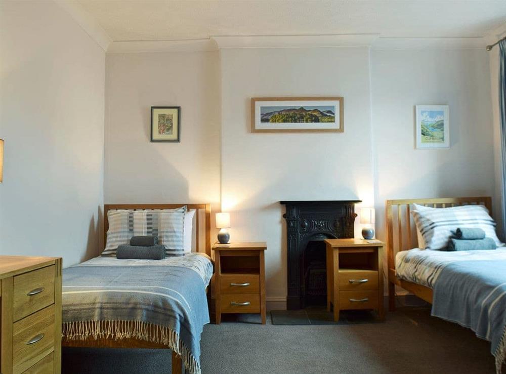 Spacious twin bedroom at Whiskey Cottage in Keswick, Cumbria