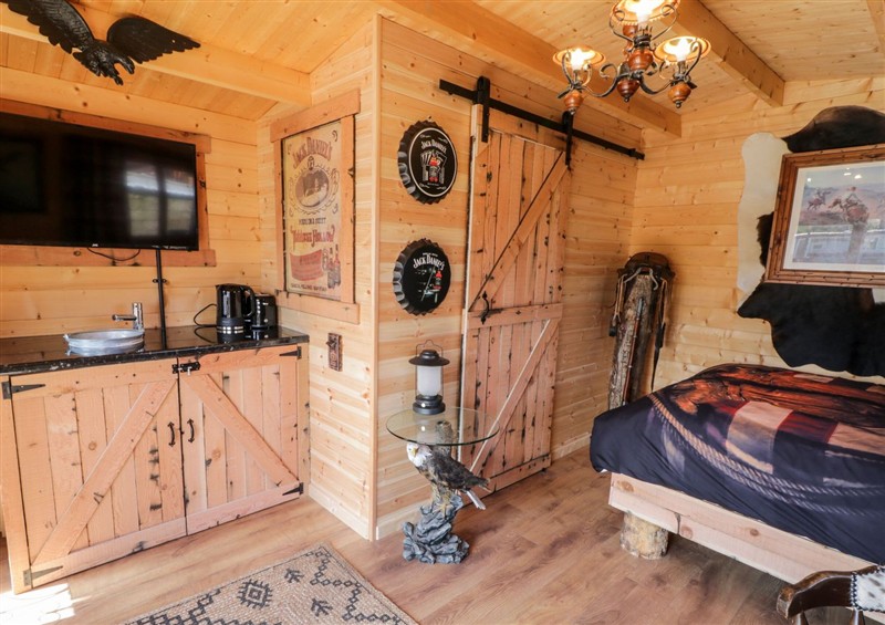 This is the bedroom at Whiskey Creek Cabin, Castlerock