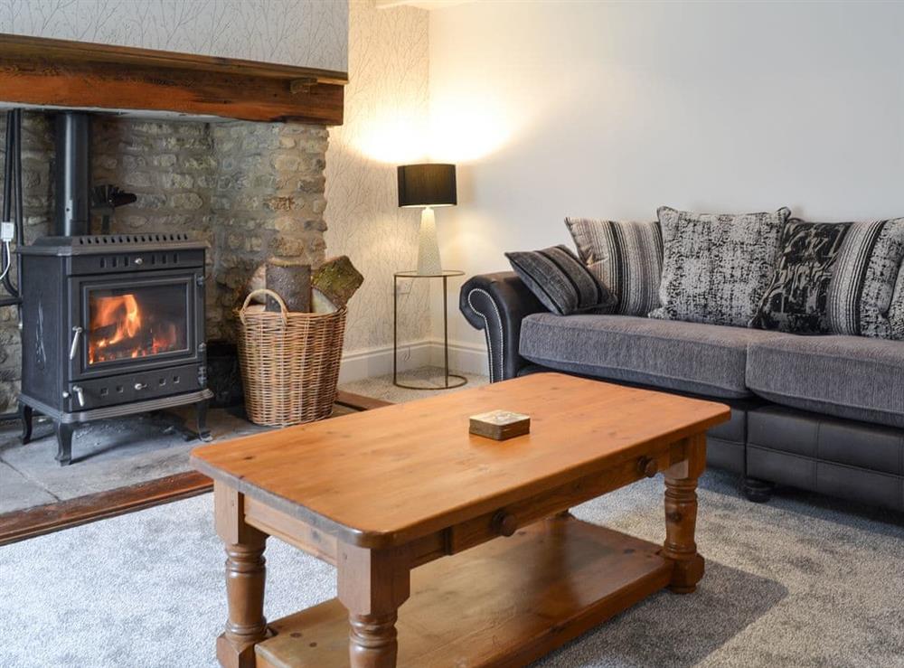 Cosy living room with wood burner (photo 2) at Whisperdale Barn in Silpho, near Harwood Dale, North Yorkshire