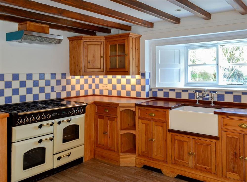 Farmhouse style kitchen at Whisperdale Barn in Silpho, near Harwood Dale, North Yorkshire