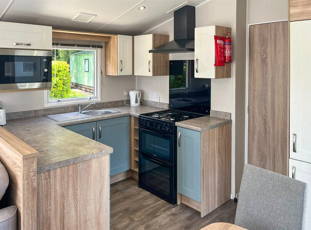 Kitchen at Whispering Pines Spa in Durham, Tyne and Wear