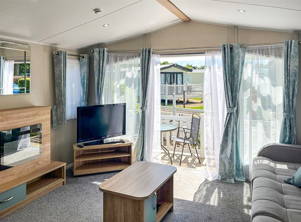 Living area at Whispering Pines Spa in Durham, Tyne and Wear