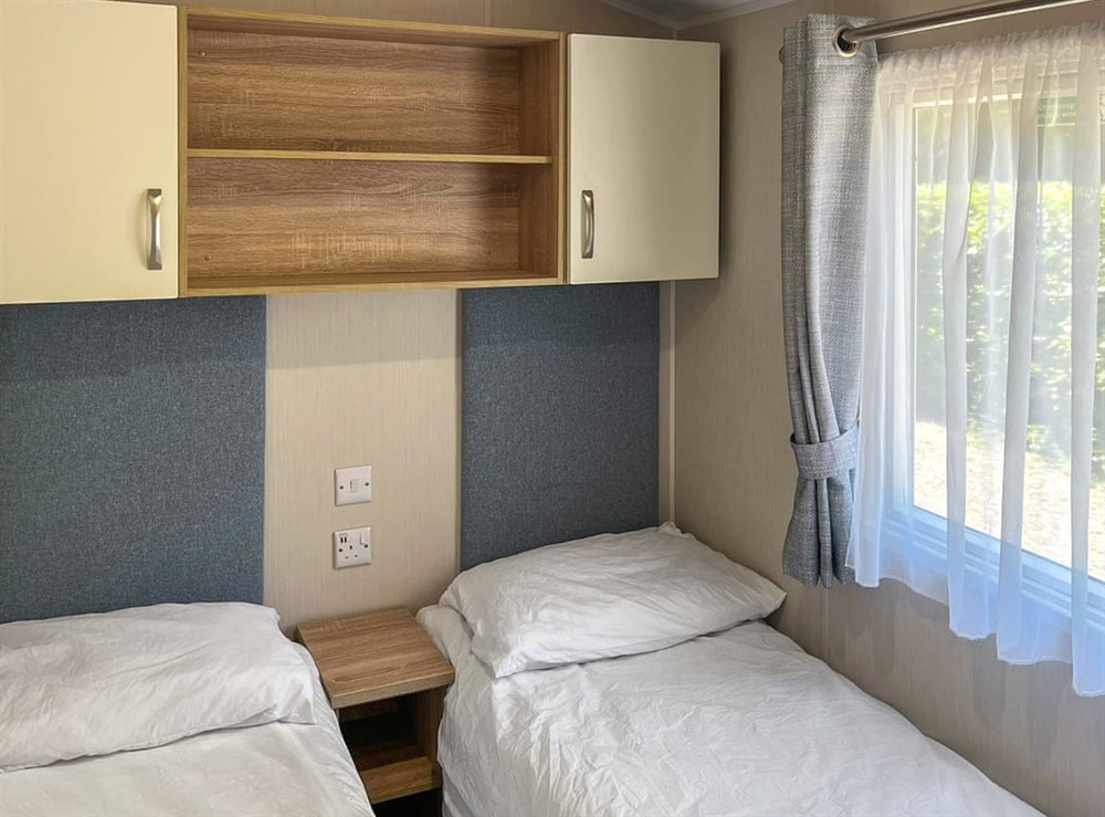 Twin bedroom at Whispering Pines Spa in Durham, Tyne and Wear