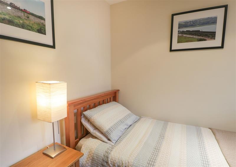 One of the 2 bedrooms at Whistle Stop Apartment, Porthmadog