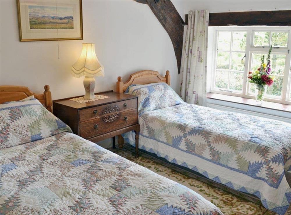 Twin bedroom at Whistling Green in Nr Ulpha, Cumbria., Great Britain