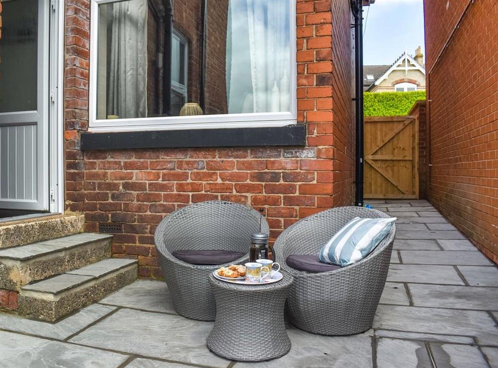 Outdoor area at Whitby House in Whitby, North Yorkshire