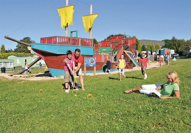 The Galleon play area at White Acres in Newquay, Cornwall