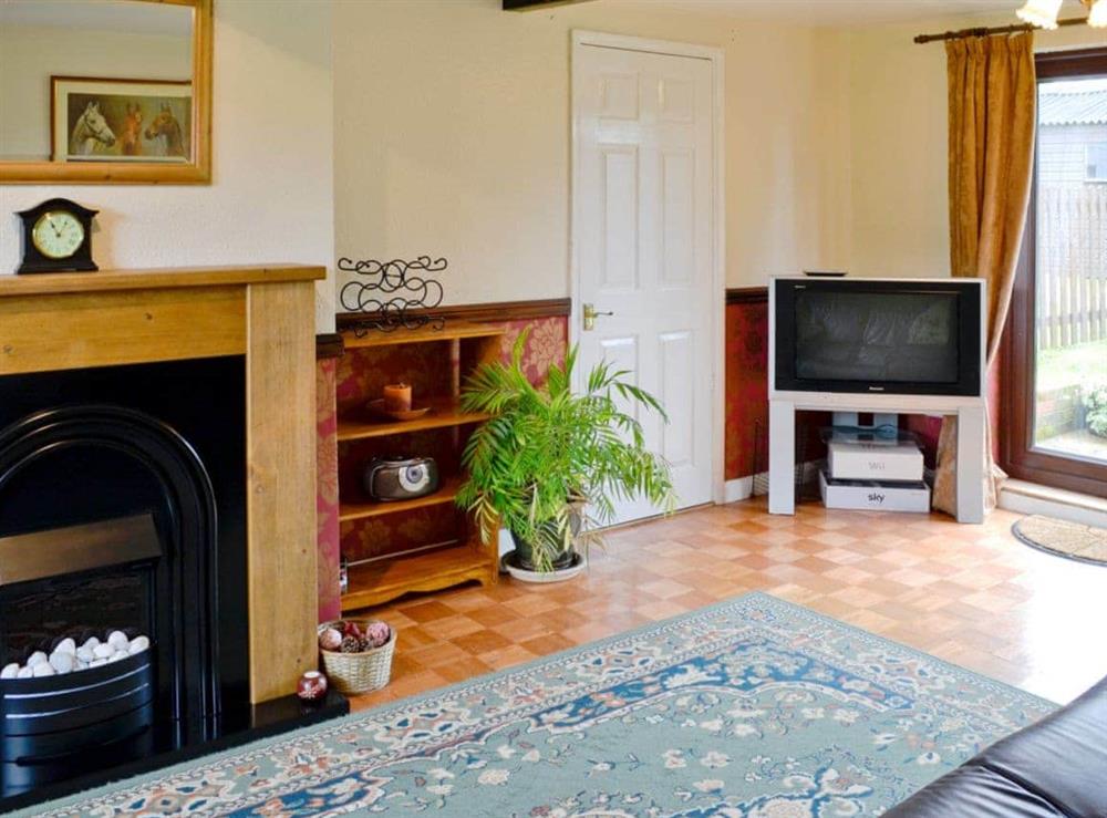 Living room at White Cottage in Hemingby, near Horncastle, Lincolnshire