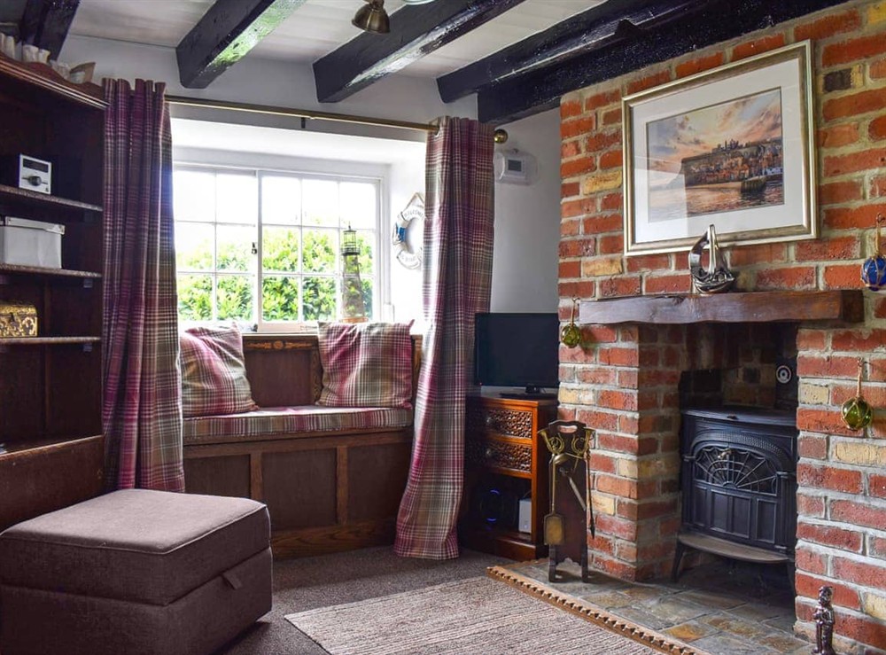 Living area at White Cottages in Whitby, North Yorkshire