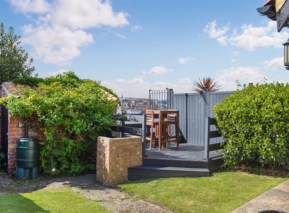 Patio at White Cottages in Whitby, North Yorkshire