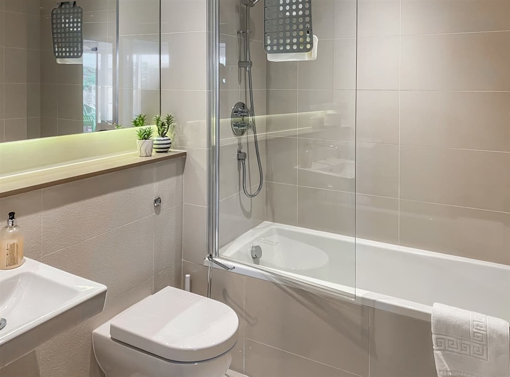 Bathroom at White Crest in St Ives, Cornwall
