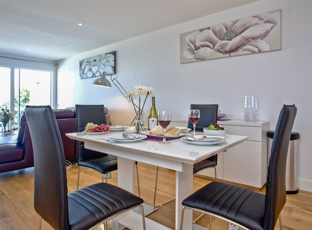 Dining Area at White Crest in St Ives, Cornwall