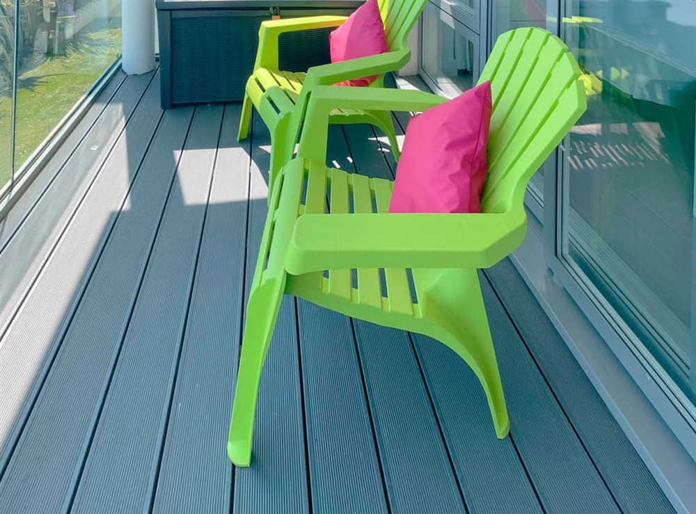 Terrace at White Crest in St Ives, Cornwall