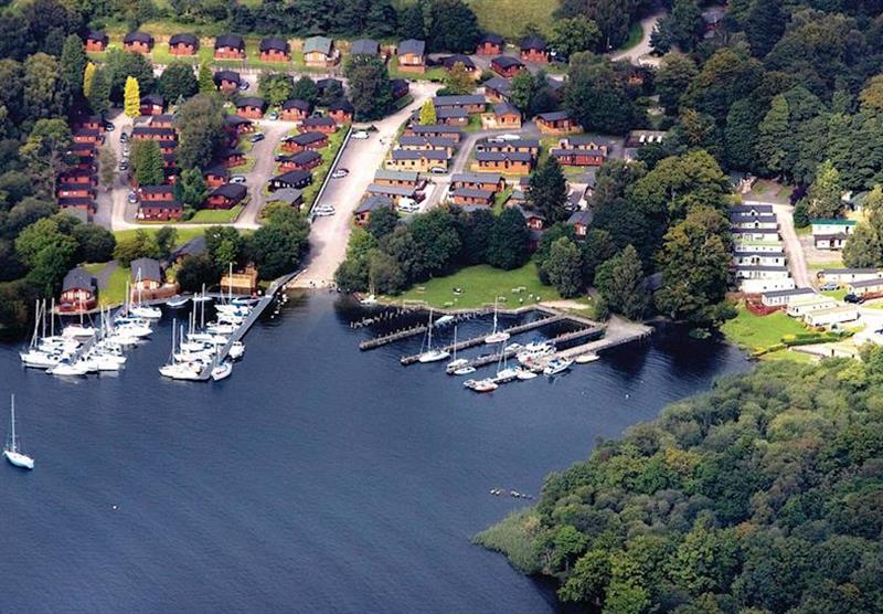 The park setting at White Cross Bay in Lake Windermere, Cumbria & The Lakes