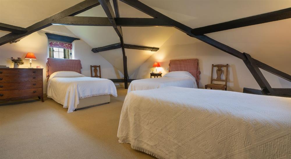 The large triple bedroom at White Edge Lodge in Nr Sheffield, Derbyshire