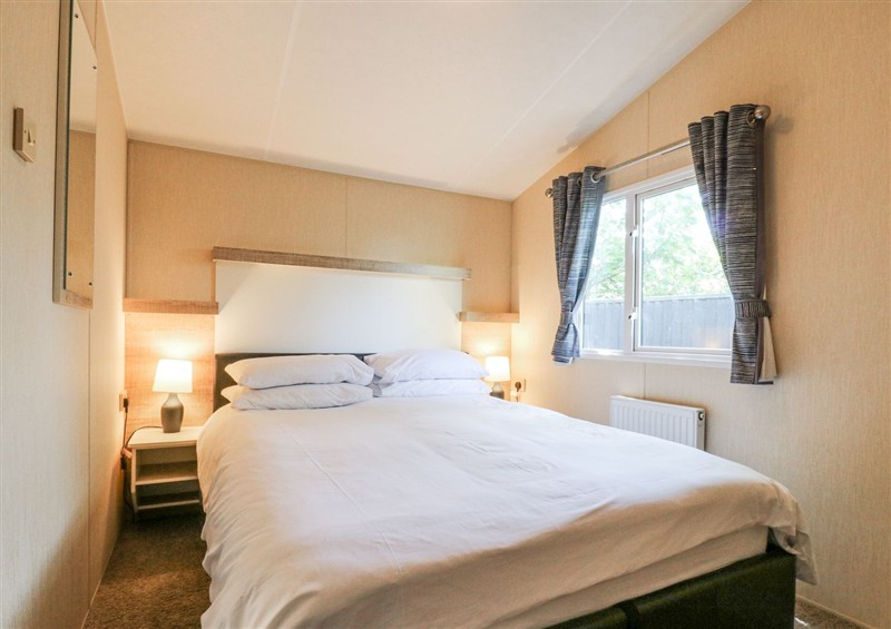 Bedroom at White Hart Caravan, Catsfield near Battle